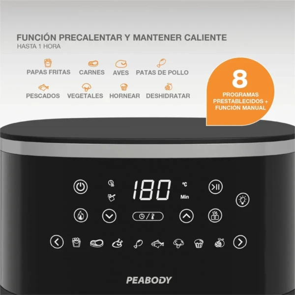 Freidora sin Aceite Peabody Pe-afw521n