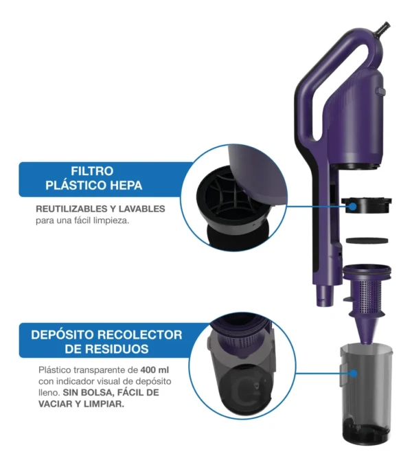 Aspiradora Stick con Cable Peabody Pe-as400nv