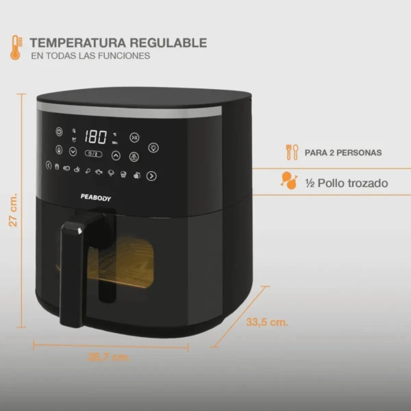 Freidora sin Aceite Peabody Pe-afw521n