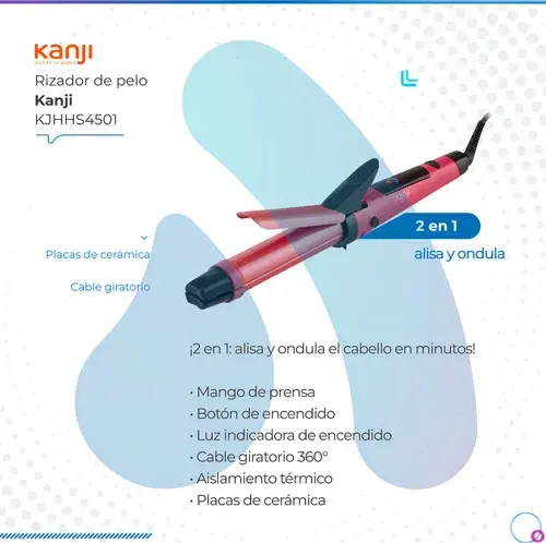 Rizador de Pelo Kanji Beauty 2 en 1