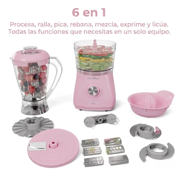 Multiprocesadora Britania BMP1100RS Rosa